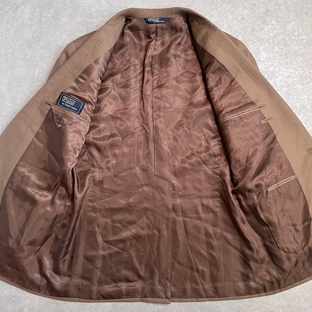 【極美品】ポロバイラルフローレン サキソニーウールスーツセットアップ AB8