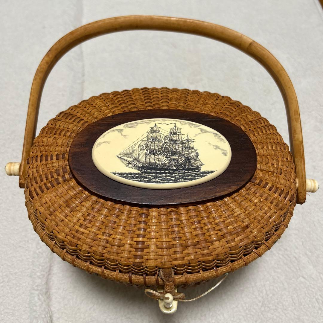 ナンタケットバスケット　Vintage Nantucket Basket