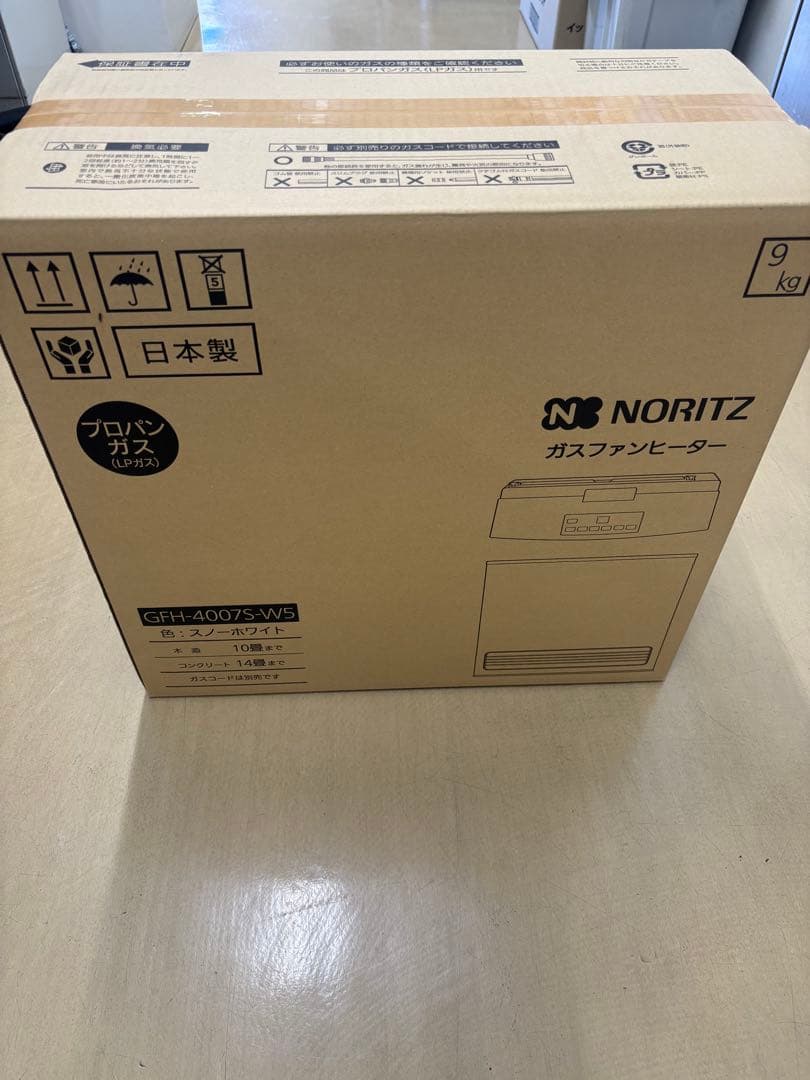 【新品　未開封】NORITZ ガスファンヒーター GFH-4007S-W5