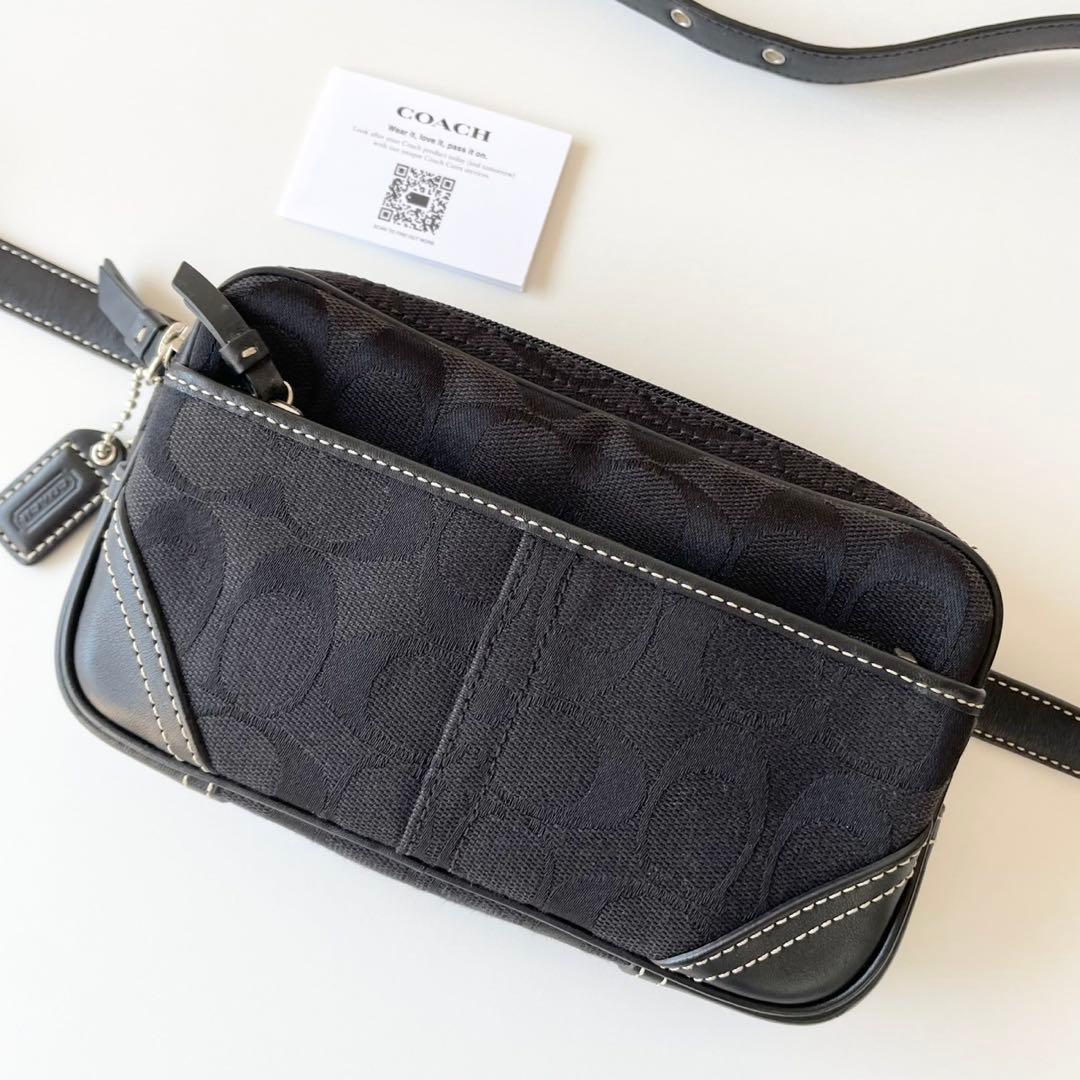【新品・保管品】COACH ウエストポーチ ショルダーバッグ ベルト