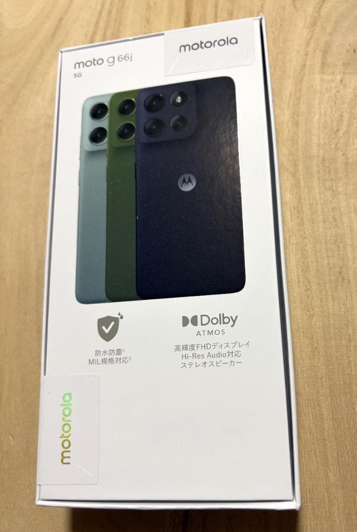 【新品未開封】MOTOROLA moto g66j 5G ブラックオイスター