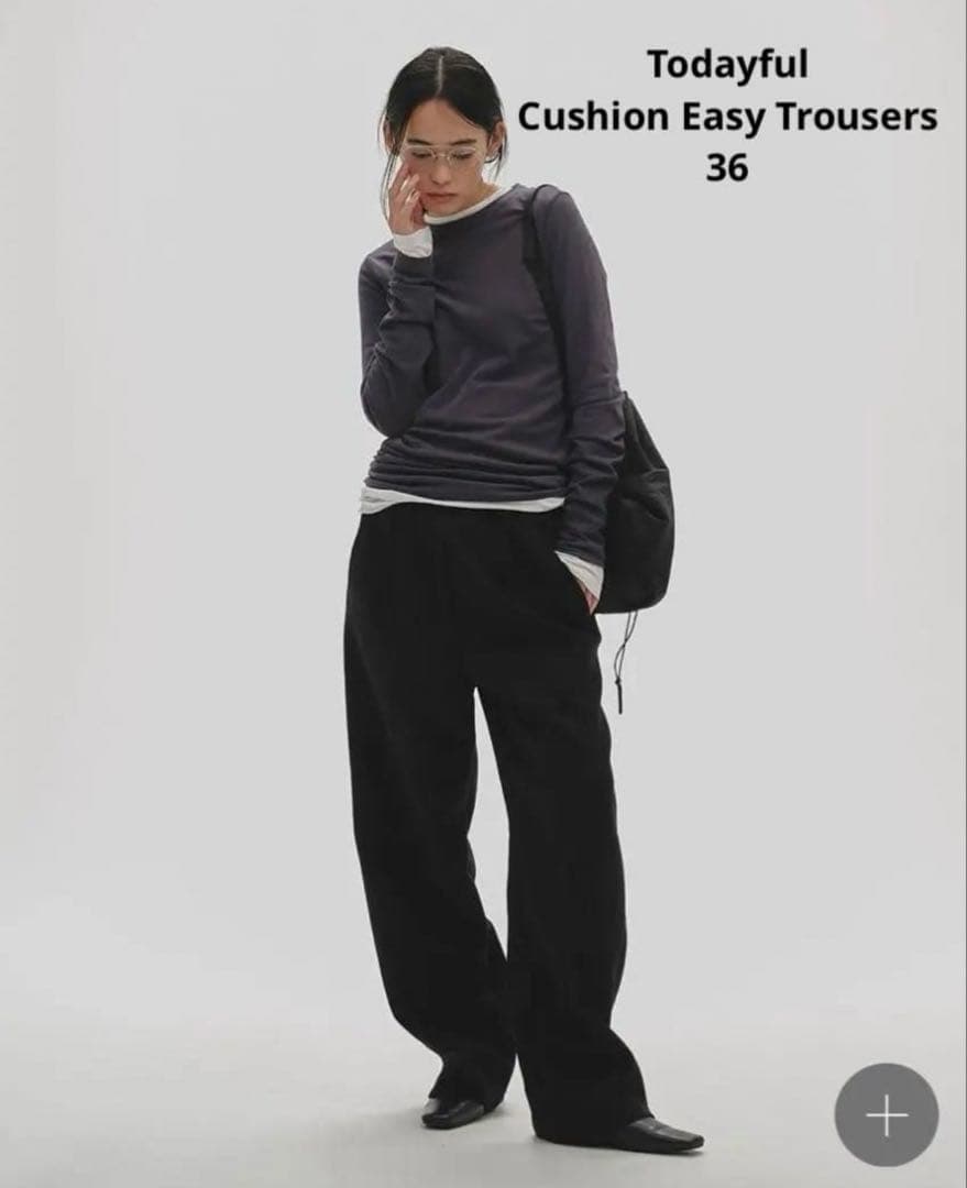 Todayful Cushion Easy Trousers 36 ブラック