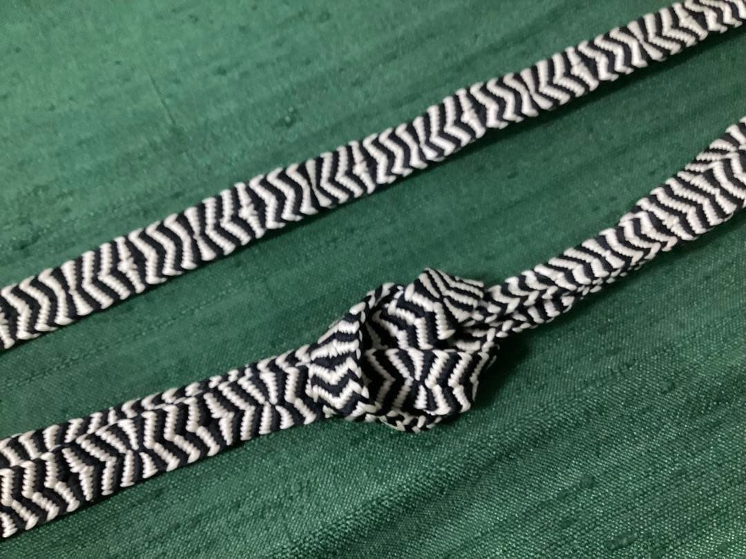 道明帯締め。白菊。