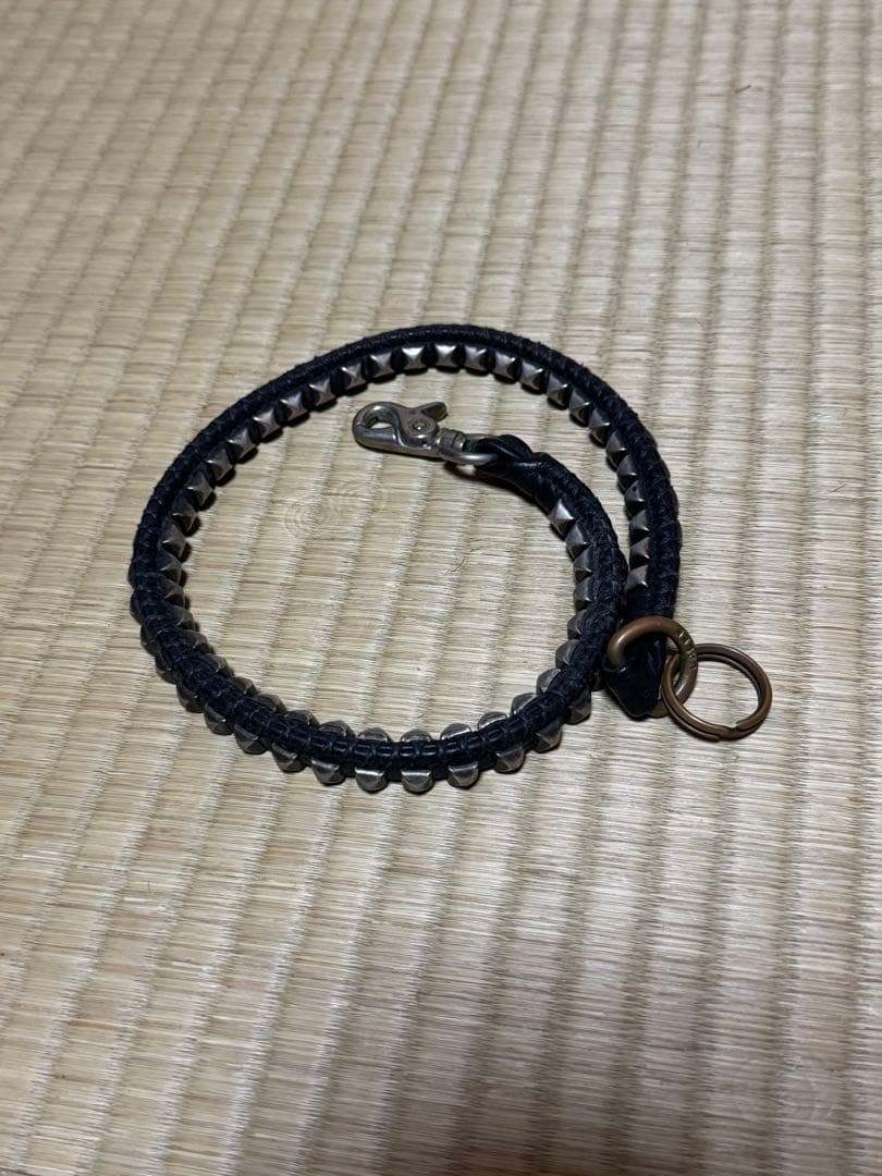 CALEE レザー スタッズウォレットチェーン