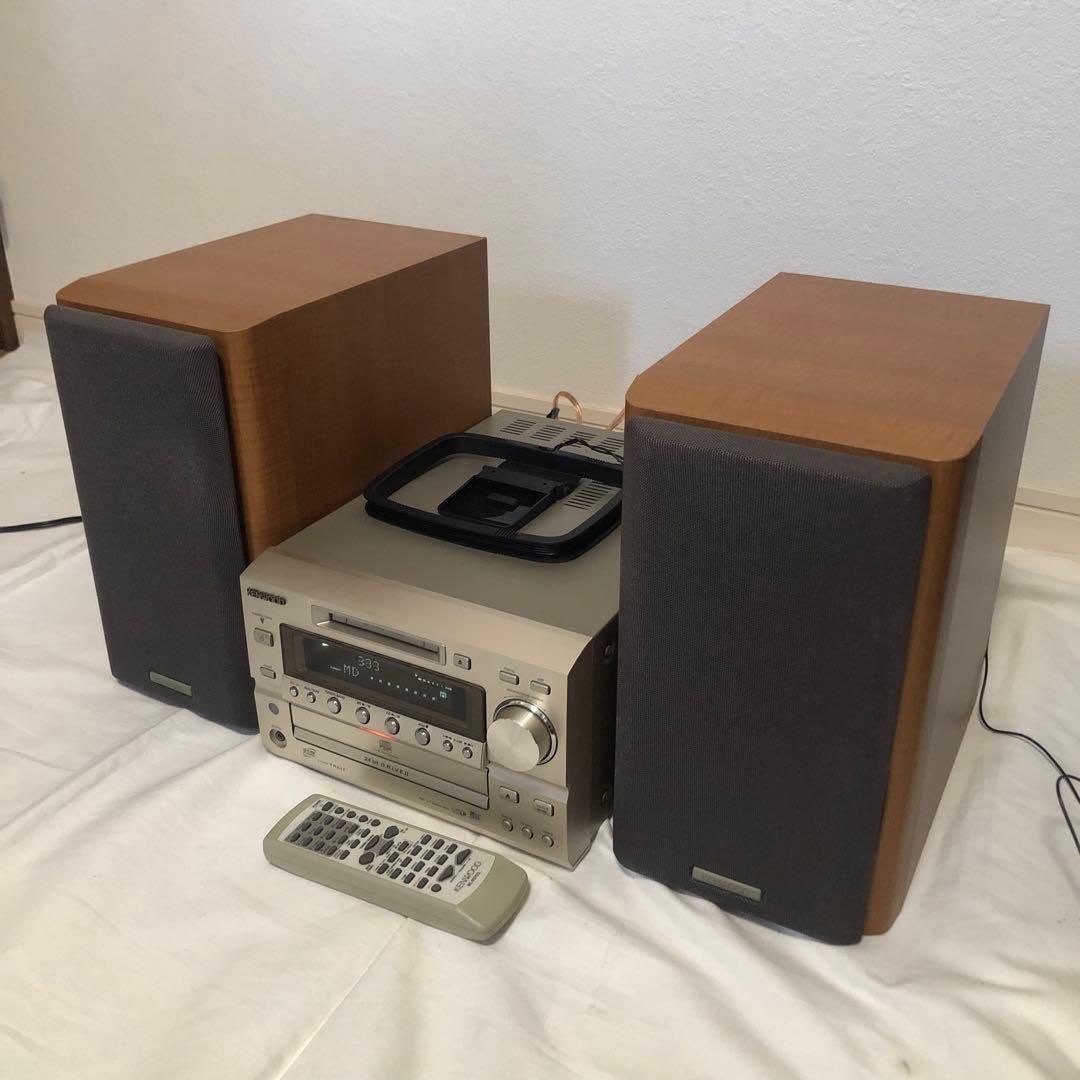 送料込★動作美品★KENWOOD RD-HD7MD リモコン付 CD/MD再生可