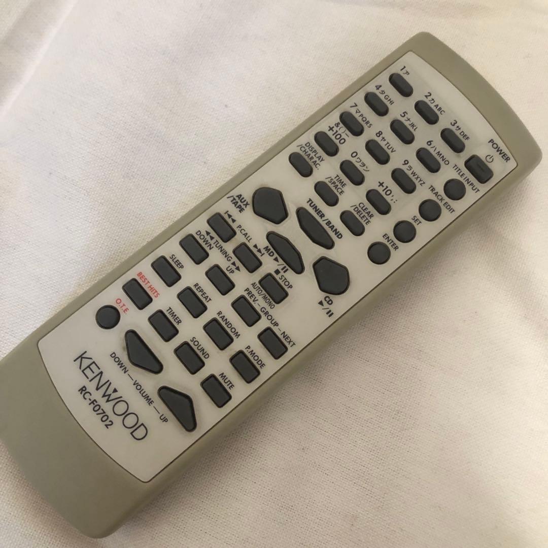 送料込★動作美品★KENWOOD RD-HD7MD リモコン付 CD/MD再生可