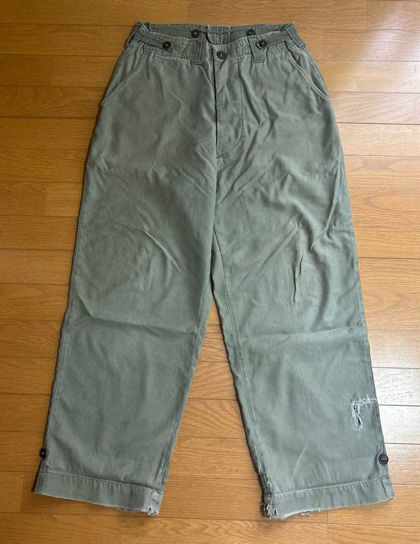 40s ww2 us.army m43 フィールドパンツ 襤褸 実物 ボロ