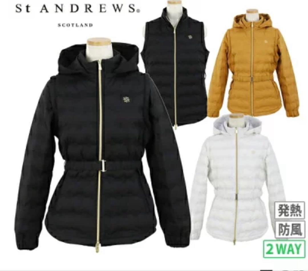 ST ANDREWS レディースダウンジャケット 黒