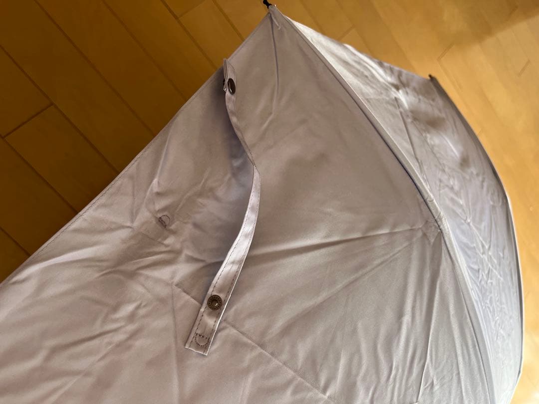 美品　芦屋ロサブラン　3段折りたたみ日傘　晴雨兼用　ラベンダー　完全遮光100%