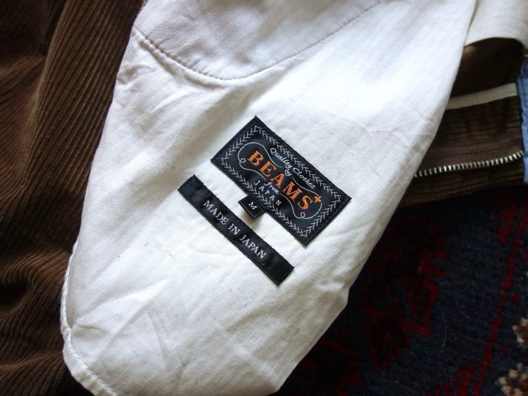 BEAMS PLUS + 2プリーツトラウザーズ M コーデュロイ 美品 日本製