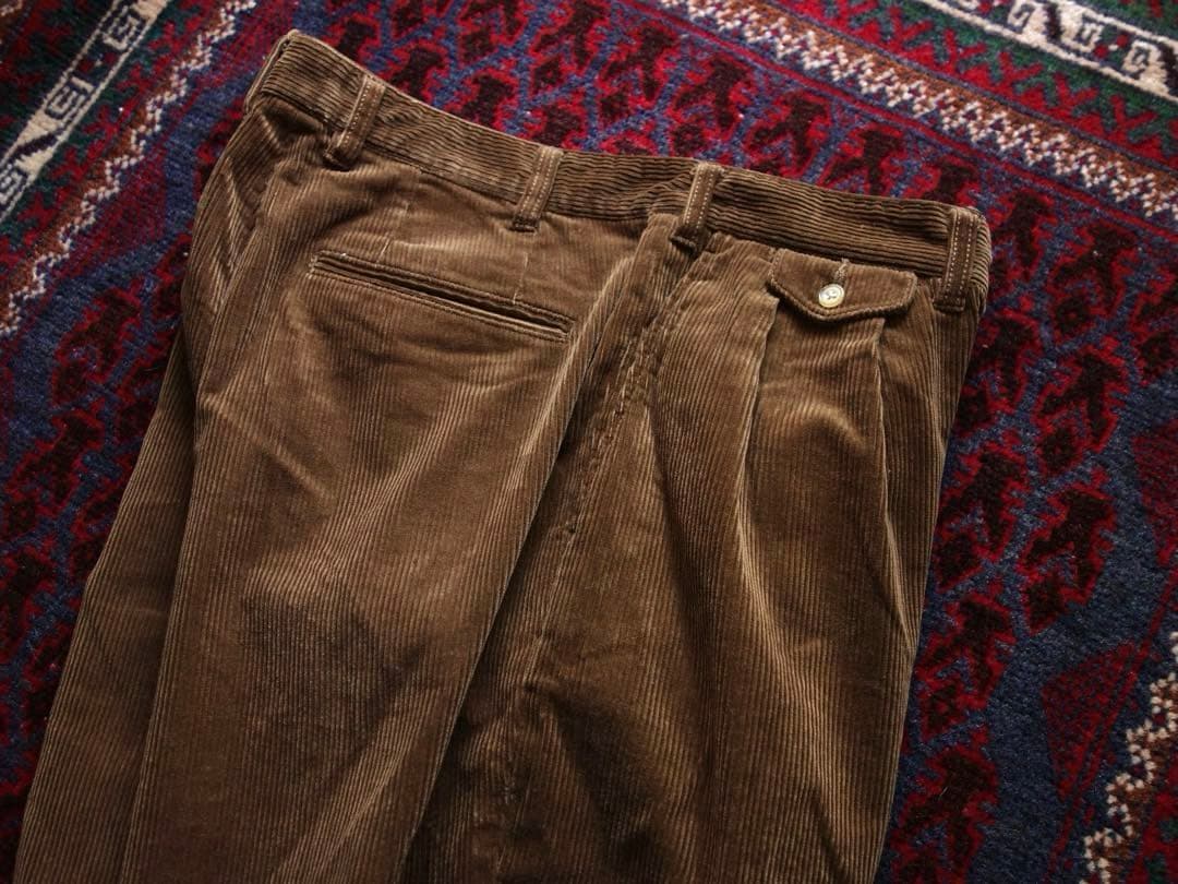 BEAMS PLUS + 2プリーツトラウザーズ M コーデュロイ 美品 日本製