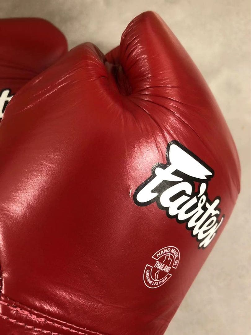 値下げ)フェアテックス(fairtex)社　プロ試合用グローブ　紐式　10オンズ