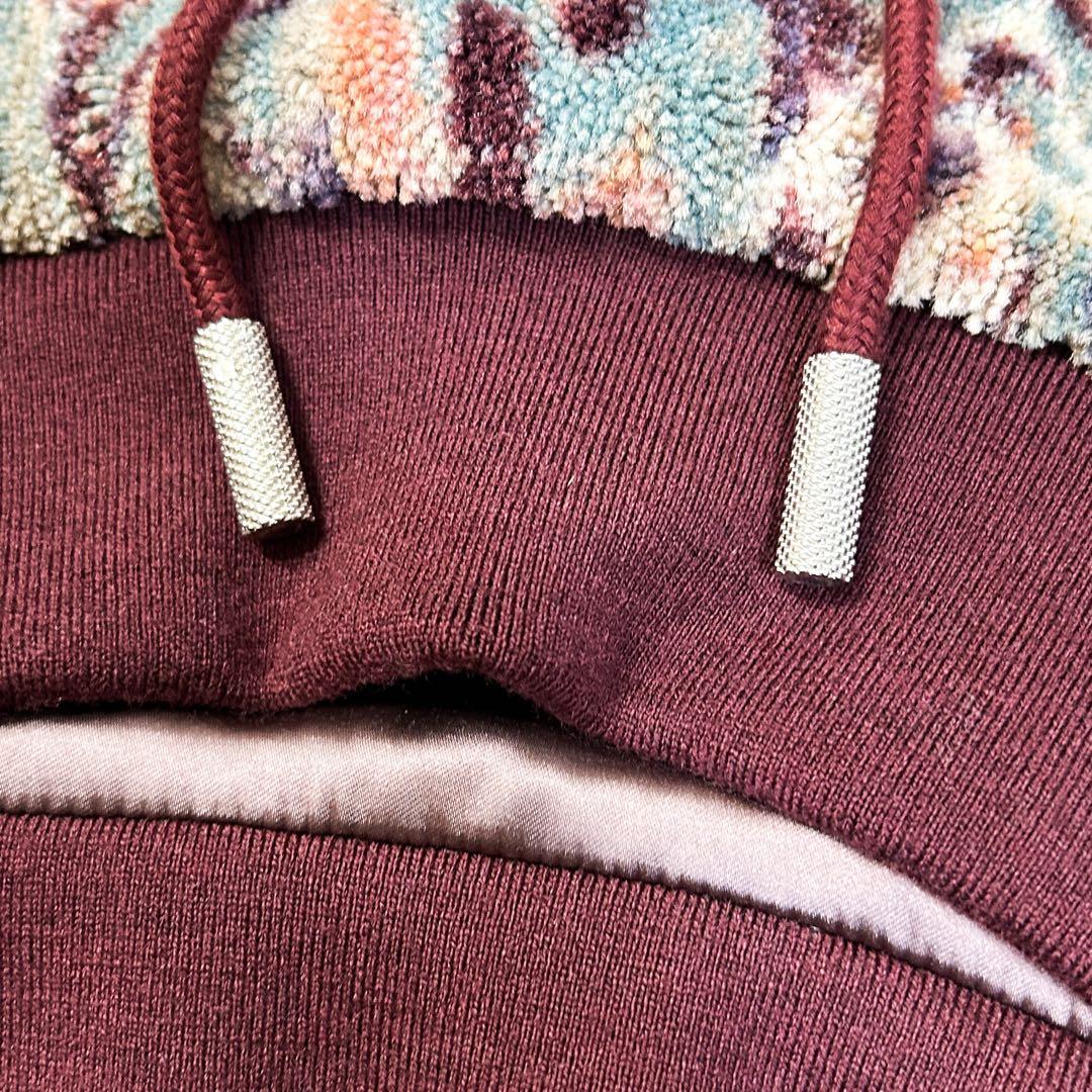 超美品✨ OFFWHITE 総柄 クロップドパーカー 40 グリーン