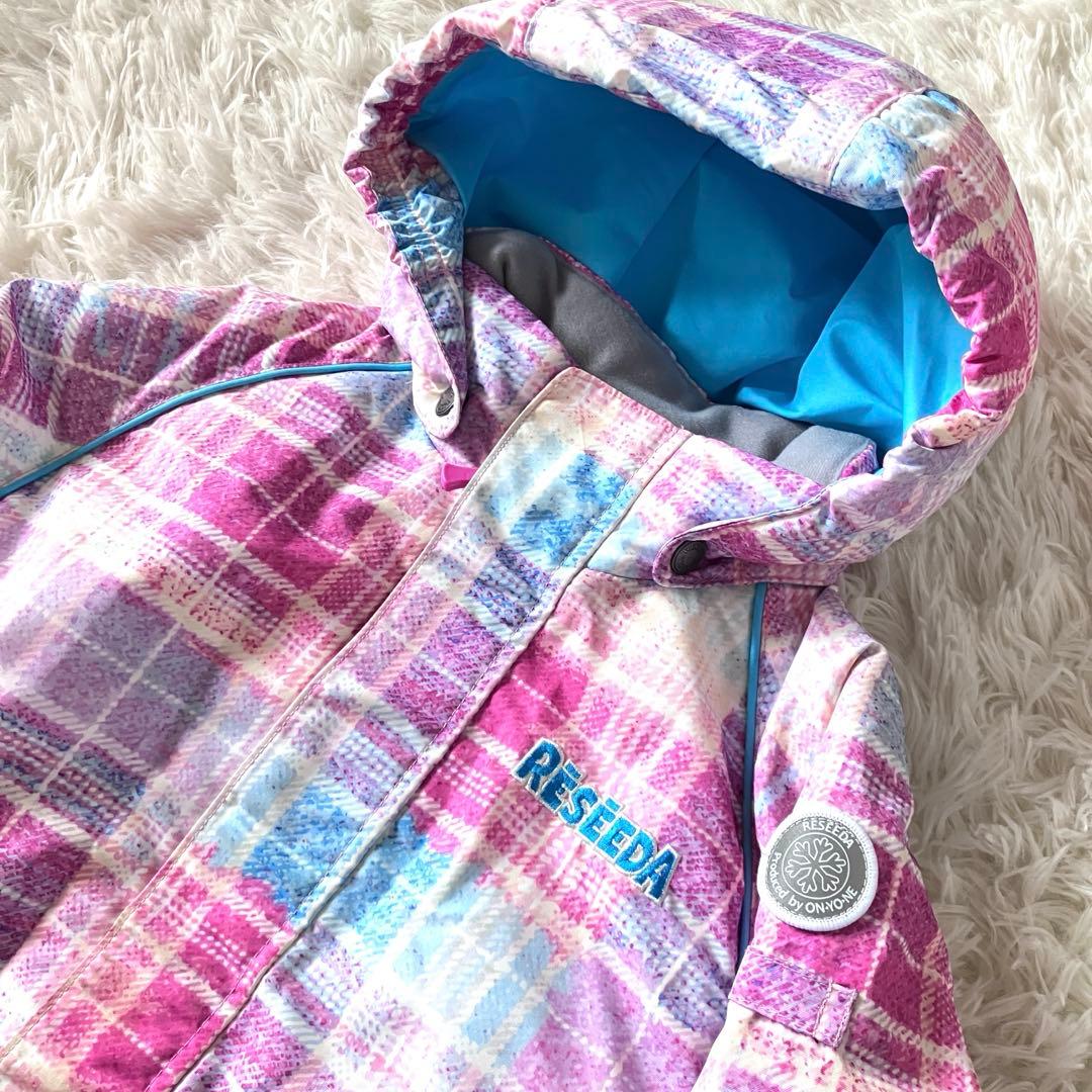 #B4✨新品RESSEDA✨スキー スノボ ウェア 上下 110 女の子 雪遊び