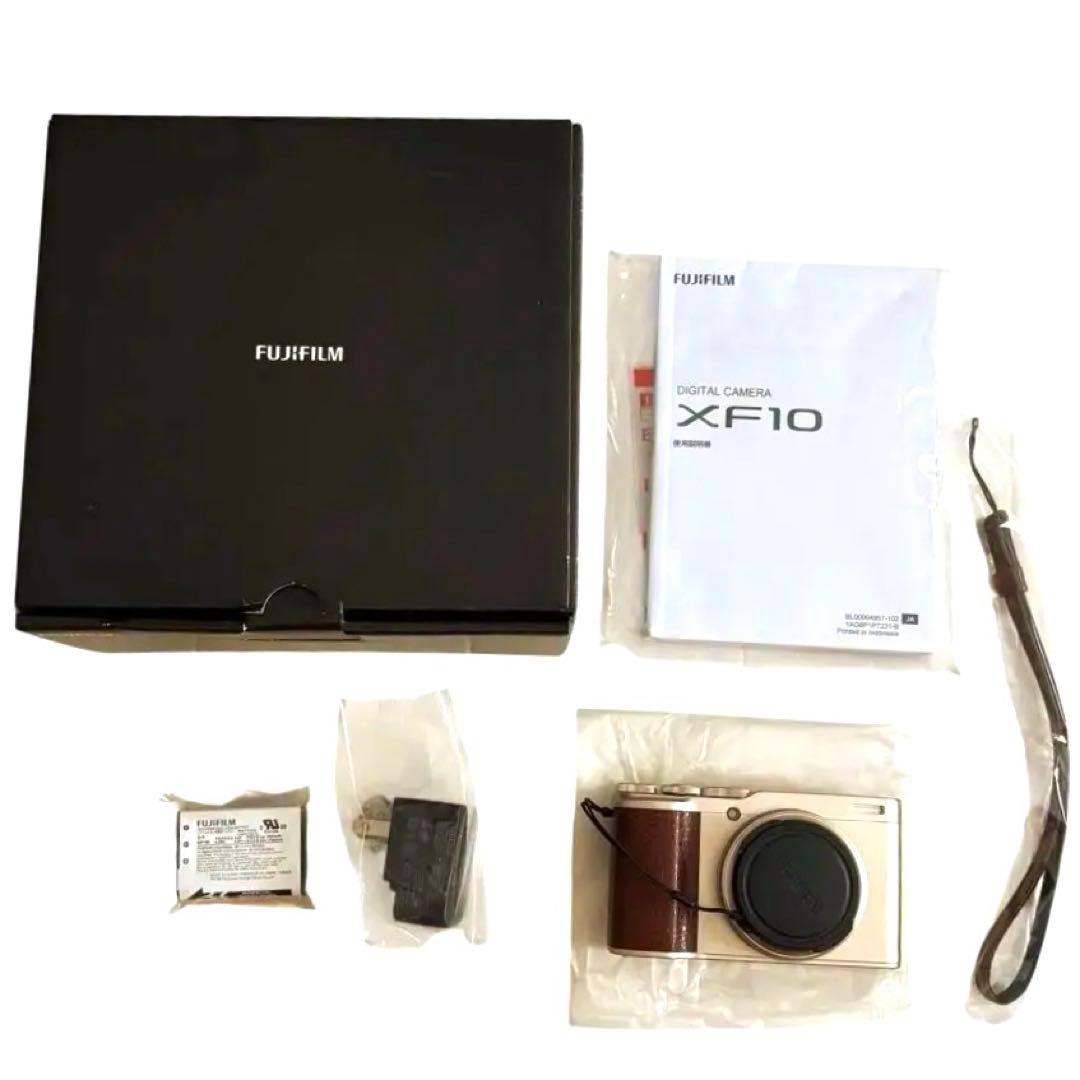 【新品同様】FUJIFILM XF10 ゴールド コンパクトデジタルカメラ