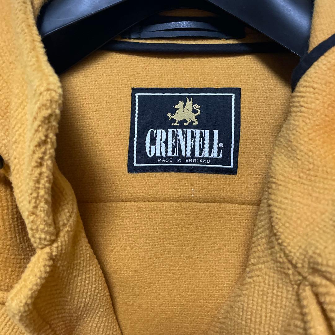 美品 希少 GRENFELL グレンフェル 38 ダッフルコート イエロー英国製