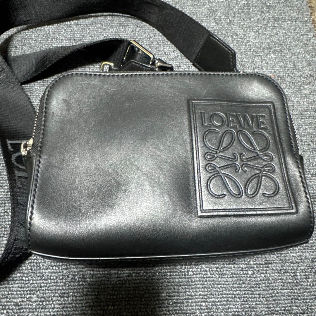 ロエベ　LOEWE ブラック ショルダーバッグクロスボディ カメラバッグ