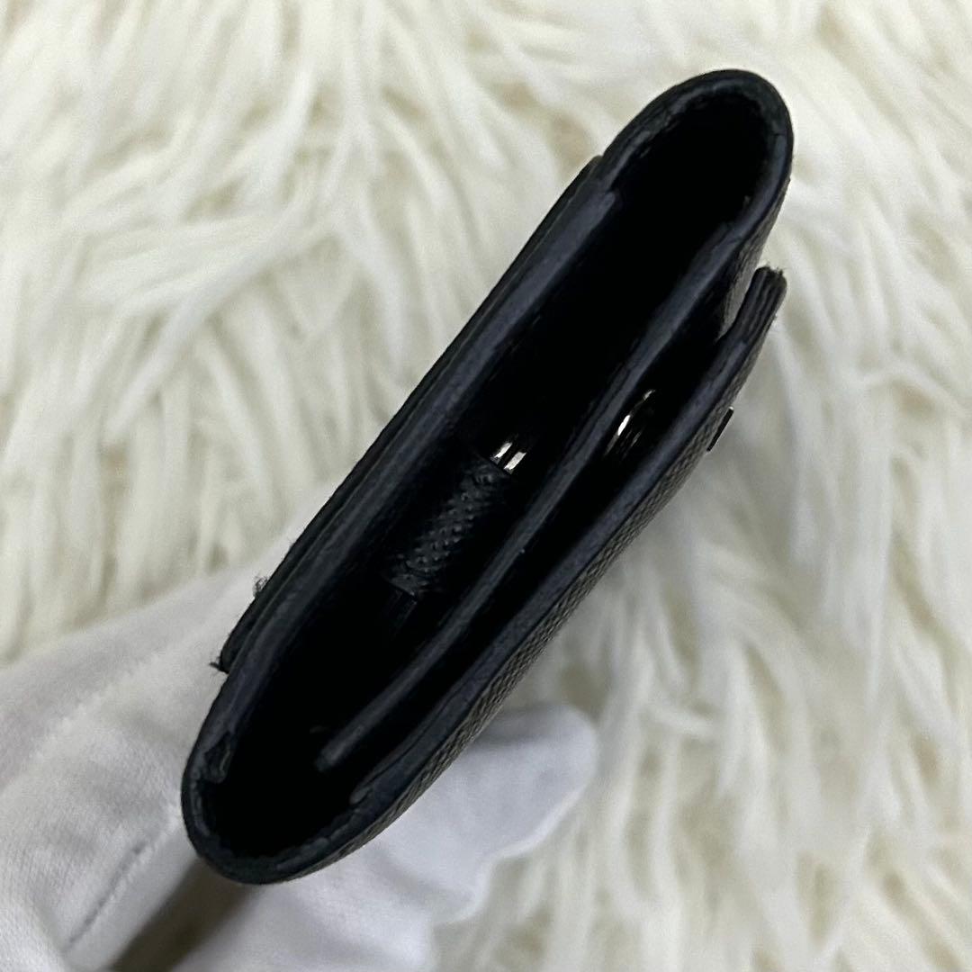 【美品】PRADA プラダ サフィアーノレザー 6連キーケース 鍵入れ ブラック