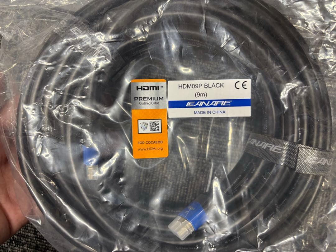 CANARE HDMIケーブル HDM09P 9m 6本　バラ売り可