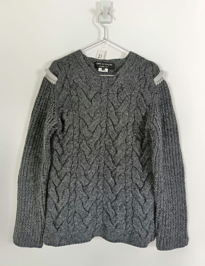 COMME des GARCONS HOMME PLUS ケーブルニット M