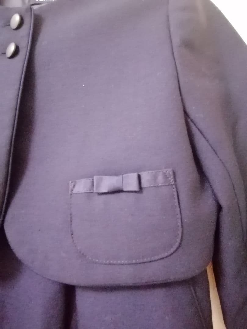 ファミリア　ワンピース+ボレロ　ネイビーフォーマル　110cm