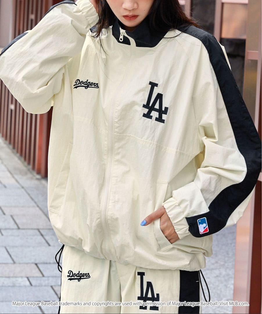 MLB/メジャーリーグベースボール ナイロントラックブルゾン セットアップ