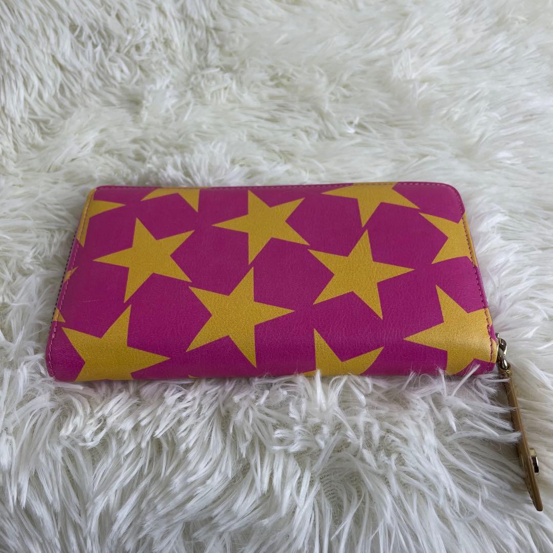 希少 ヴィヴィアンウエストウッド 長財布 バンビ  ラウンドジップ 星柄
