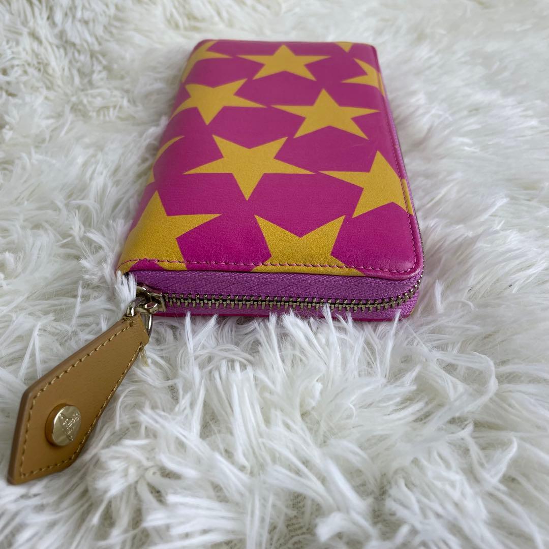 希少 ヴィヴィアンウエストウッド 長財布 バンビ  ラウンドジップ 星柄