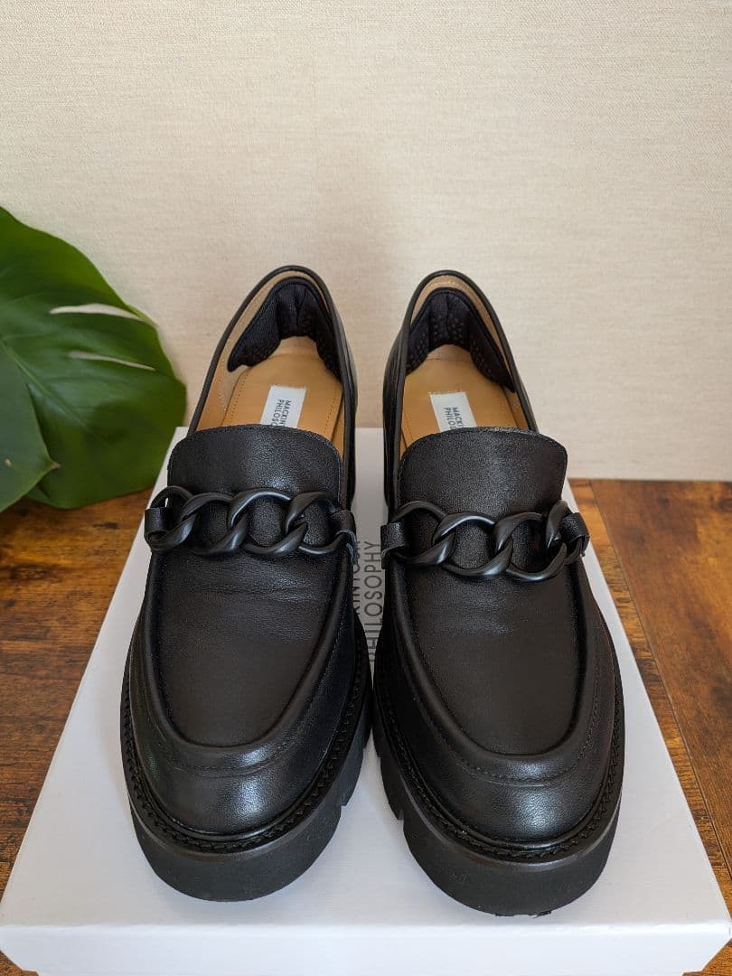 MACKINTOSH PHILOSOPHY チェーンモチーフ ローファー