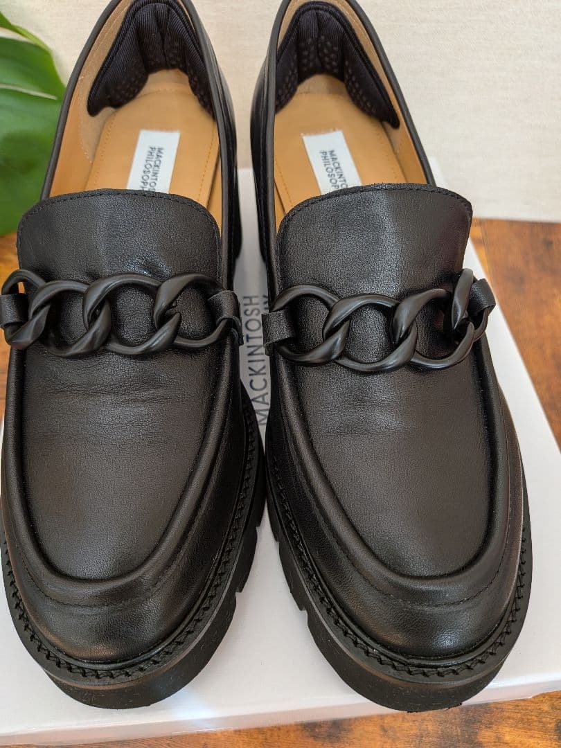 MACKINTOSH PHILOSOPHY チェーンモチーフ ローファー