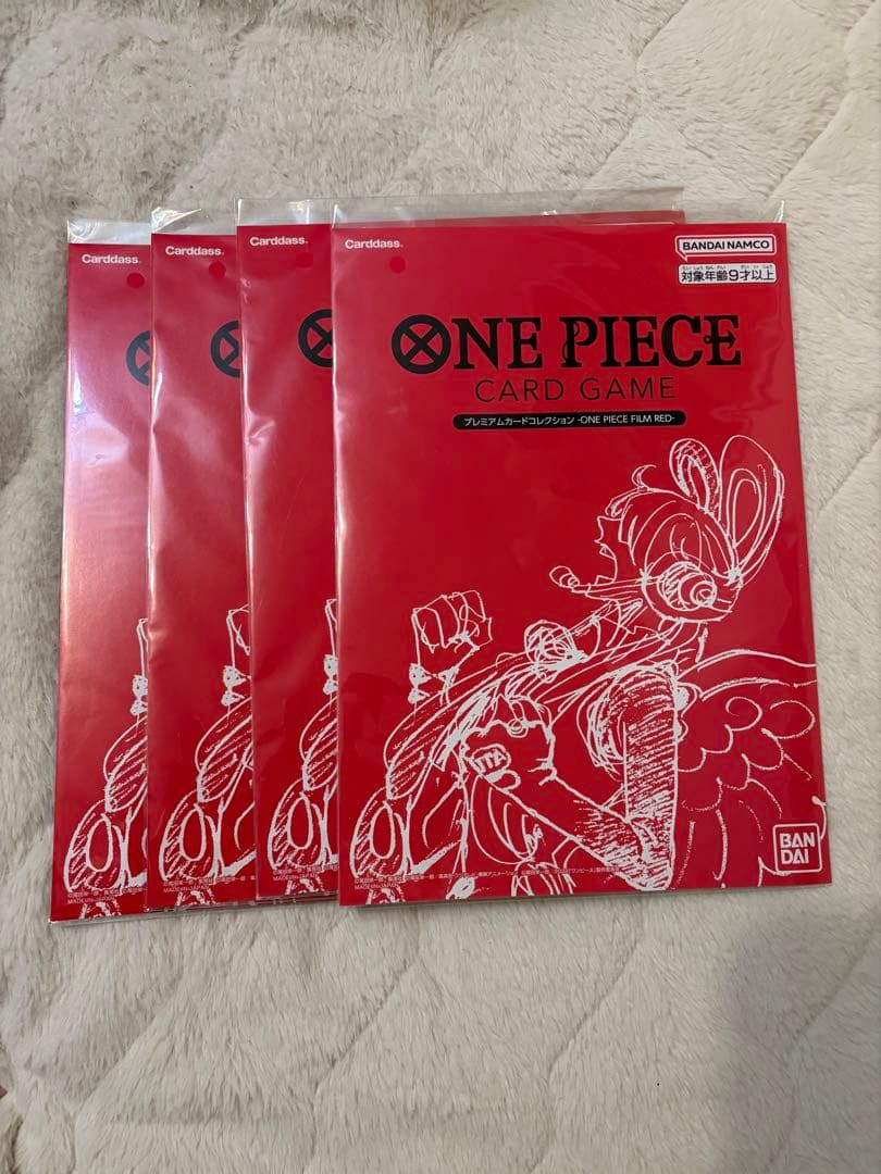 ワンピースカード プレミアムカードコレクション フィルムレッド 未開封 4個