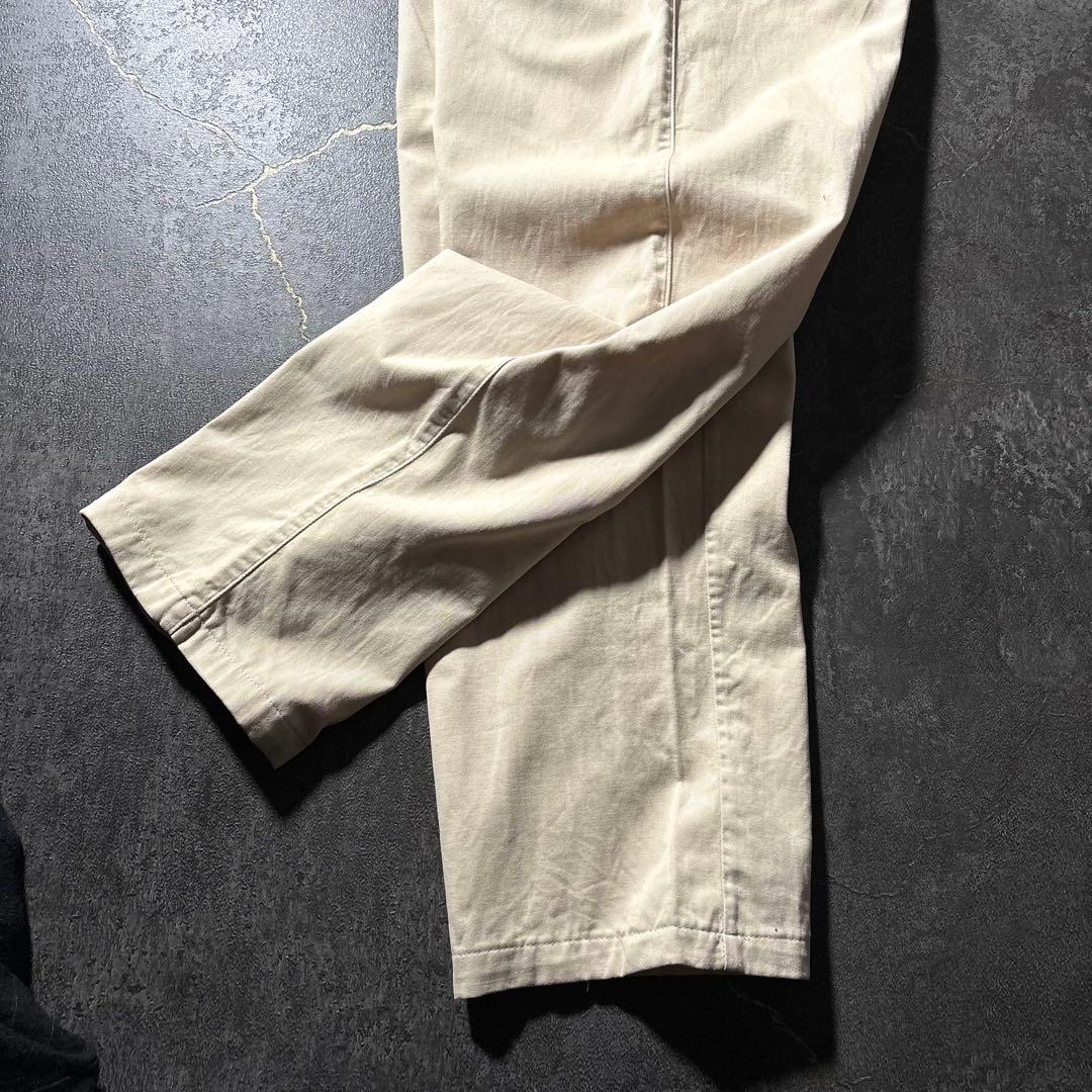 古着PolobyRalphLaurenポロチノUSA製アイボリーW33アメカジ