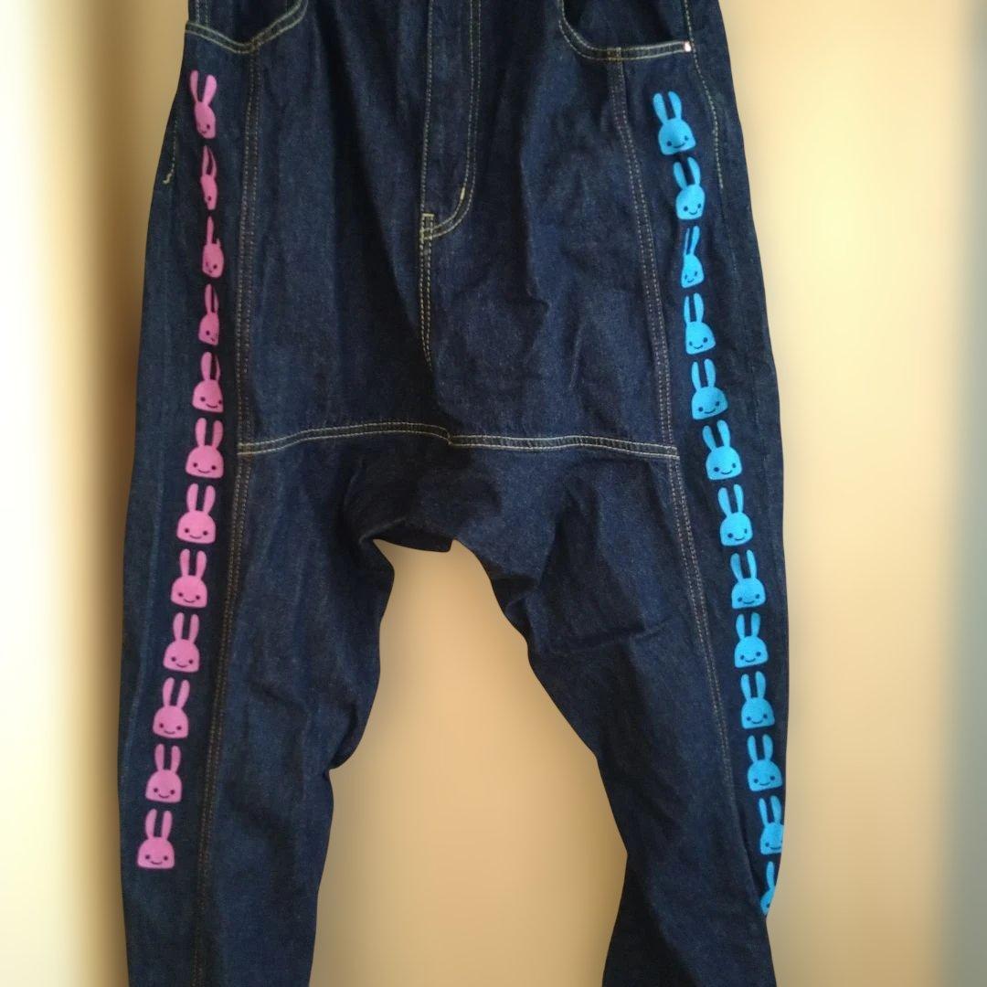 最終価格　CUNE　キューン　ウサギたくさんのデニムサルエルパンツ　М