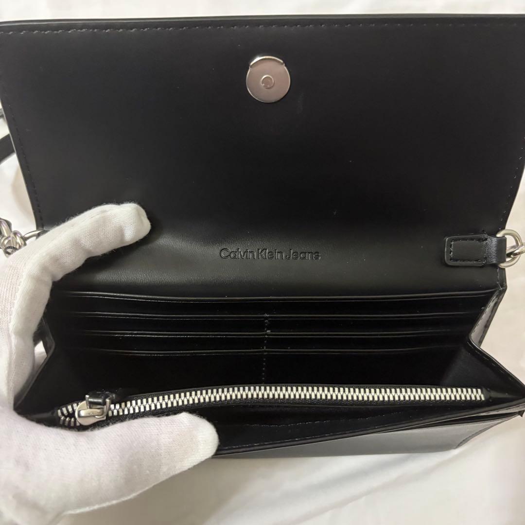 【新品】 　長財布　ショルダーバッグ ブラック　レディース