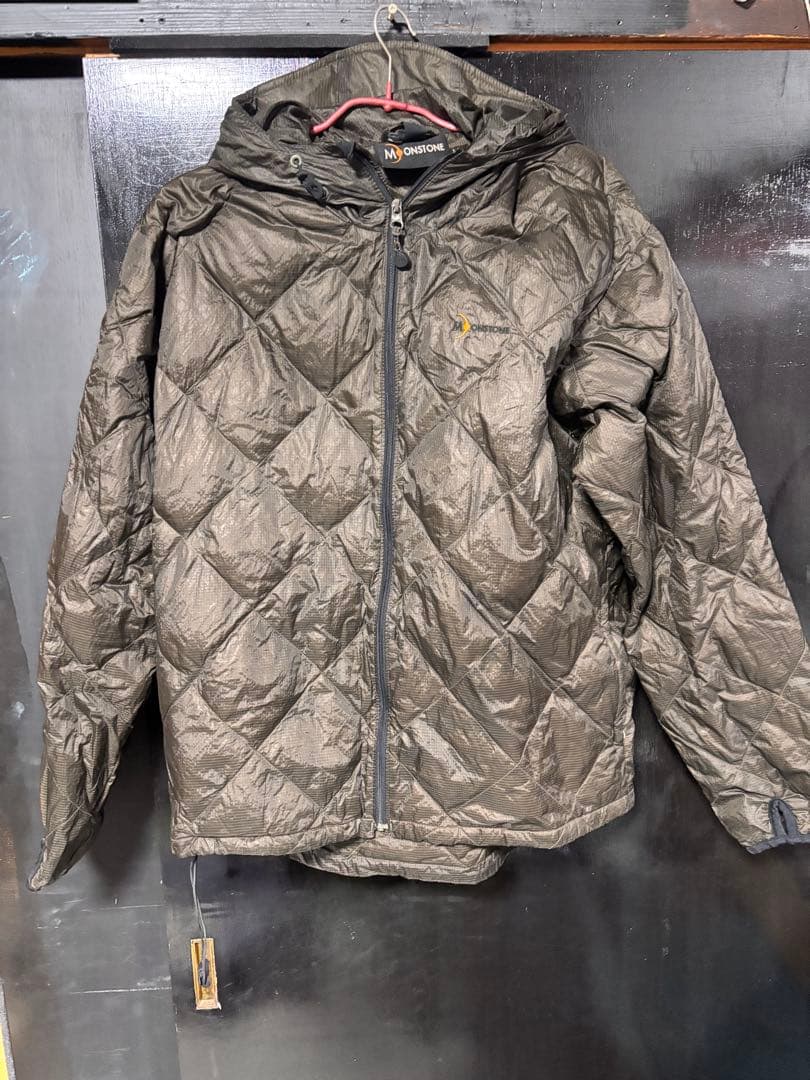 MOONSTONE ダウンジャケット ダークグレー フード付き