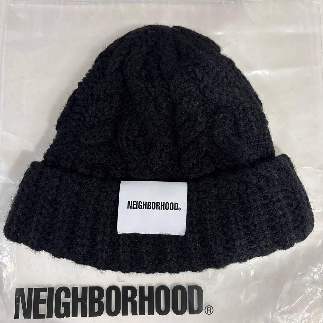 NEIGHBORHOOD ブラック ニット帽 フリーサイズ