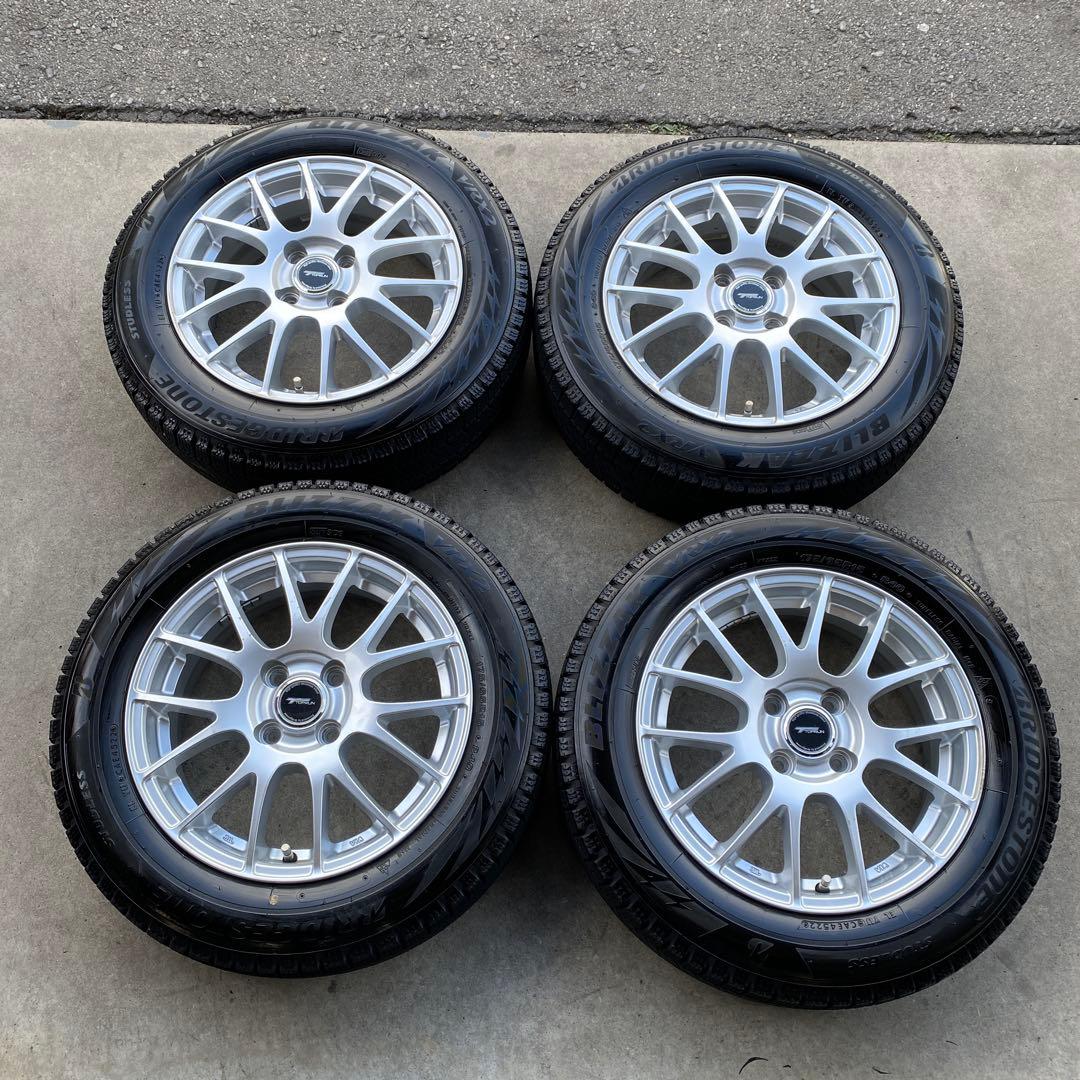 中古バリ溝ブリヂストンスタッドレスセット175/65R15 アクア、ヴィッツ