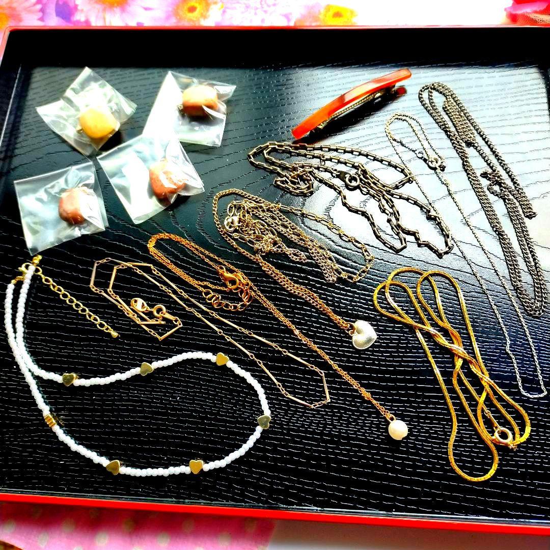 近*松様 遺品整理 アクセサリーまとめ売りヴィンテージ ゴールド 多数ネックレス