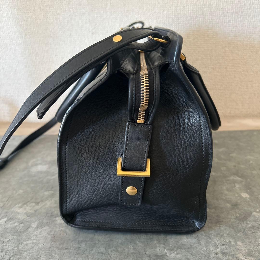 サンローランパリ　プチカバス　ハンドバッグ　2WAYショルダー　ブラック