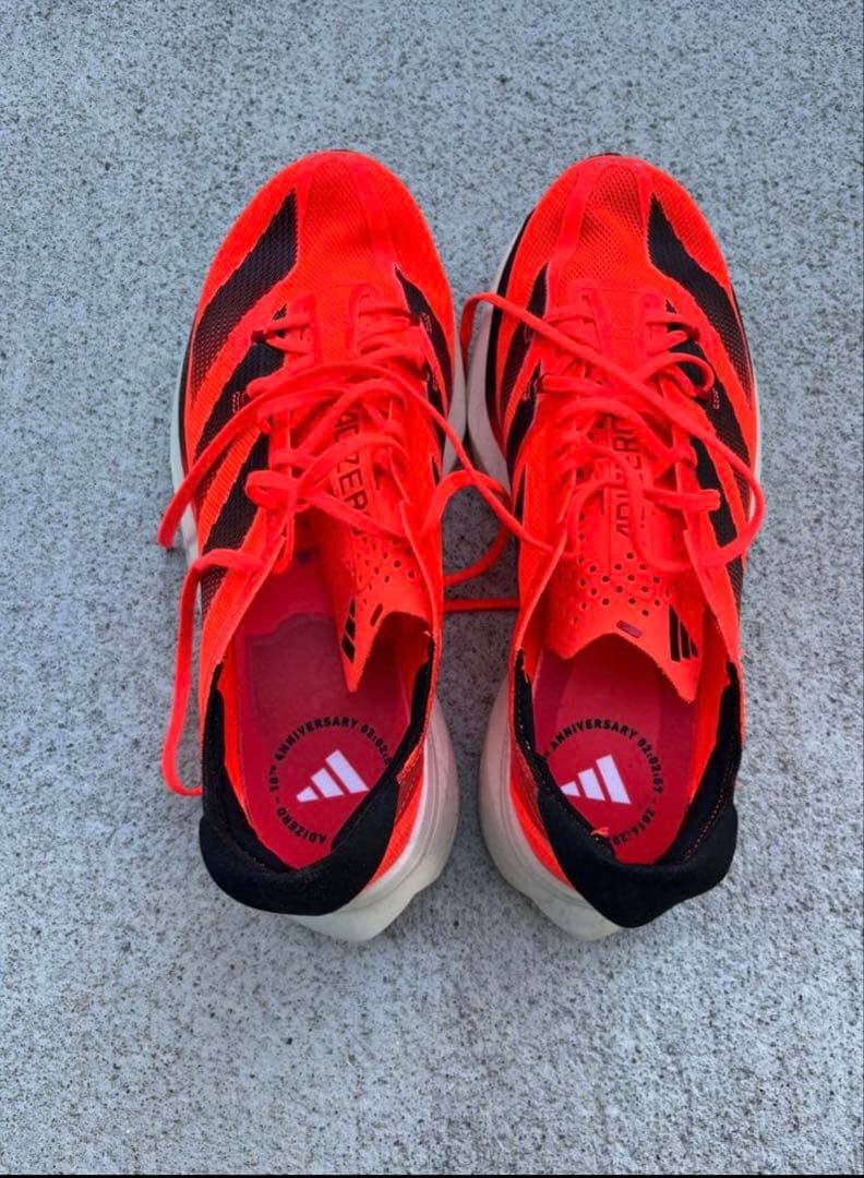 adidas ADIZERO ADIOS PRO 3 赤　オレンジ