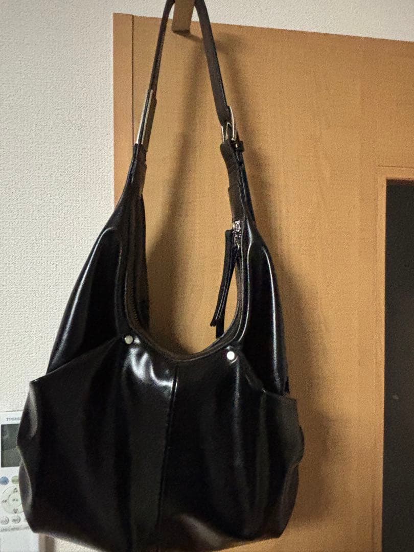 Jent Louis ブラック ショルダーバッグ