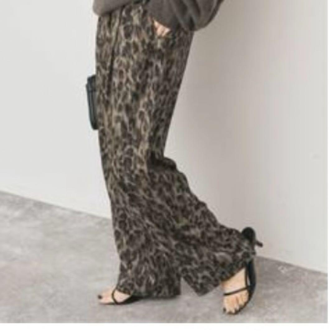 レオパードプリントイージーパンツ サイズ36