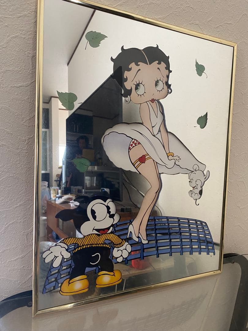 ベティブープ　ベティちゃん　レトロミラー　懐かしい　鏡　昭和レトロミラー