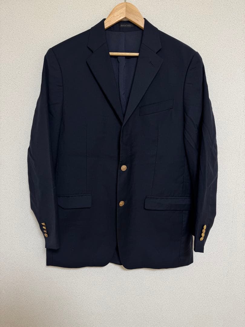 【美品】Ralph Lauren 紺ブレ カナダ製 ウール100%