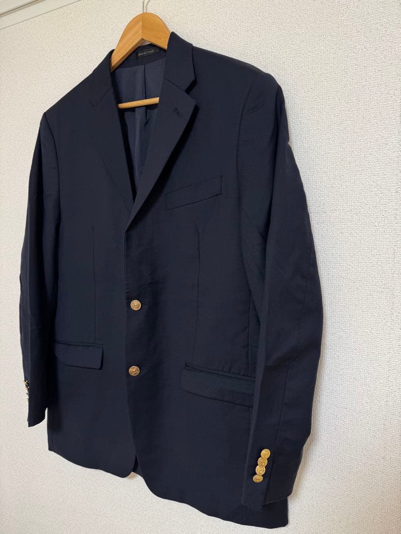 【美品】Ralph Lauren 紺ブレ カナダ製 ウール100%