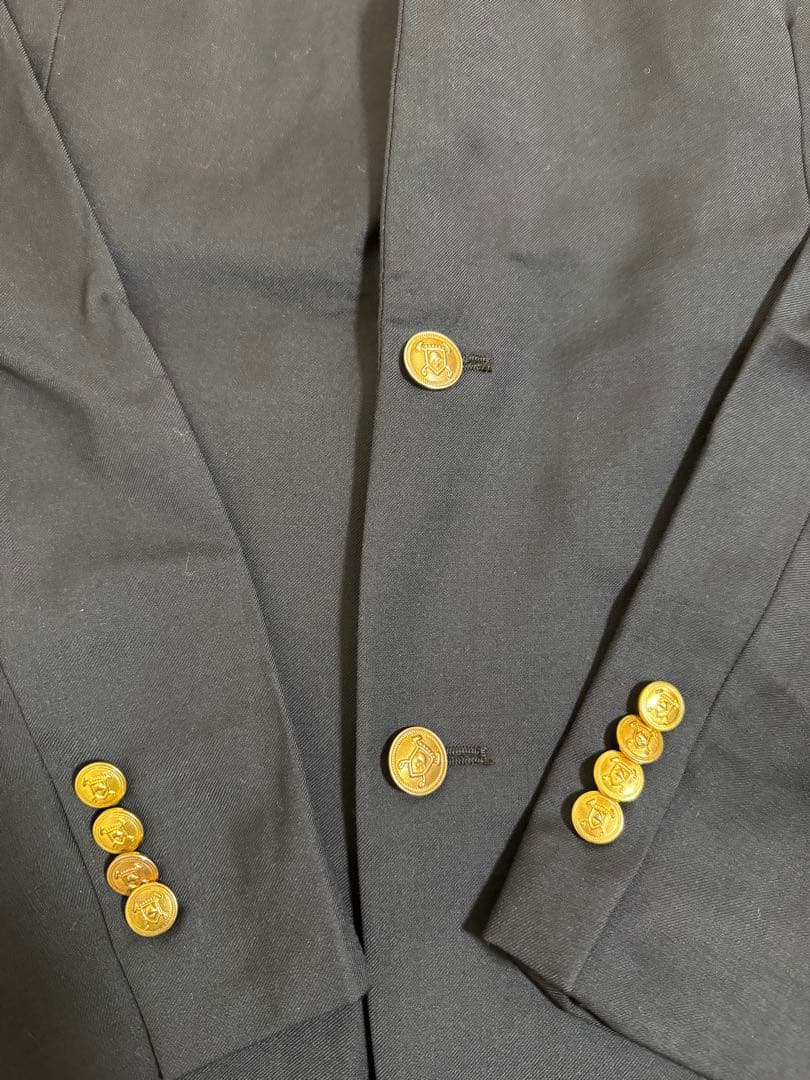 【美品】Ralph Lauren 紺ブレ カナダ製 ウール100%