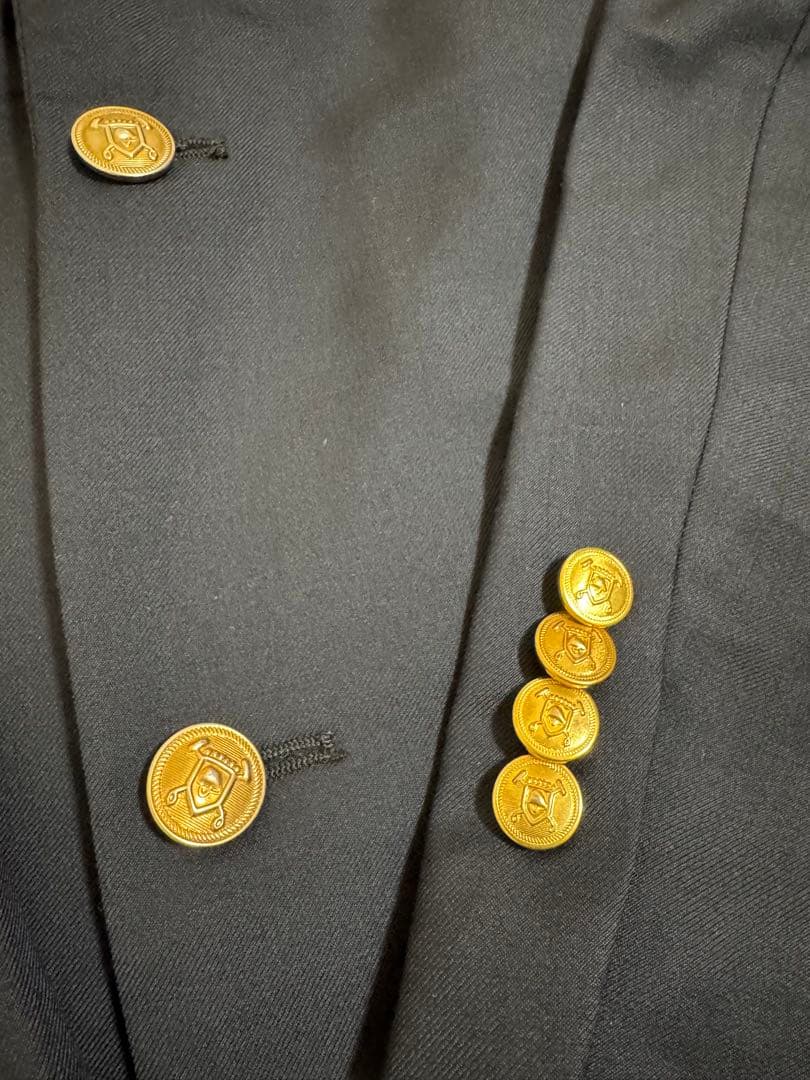 【美品】Ralph Lauren 紺ブレ カナダ製 ウール100%