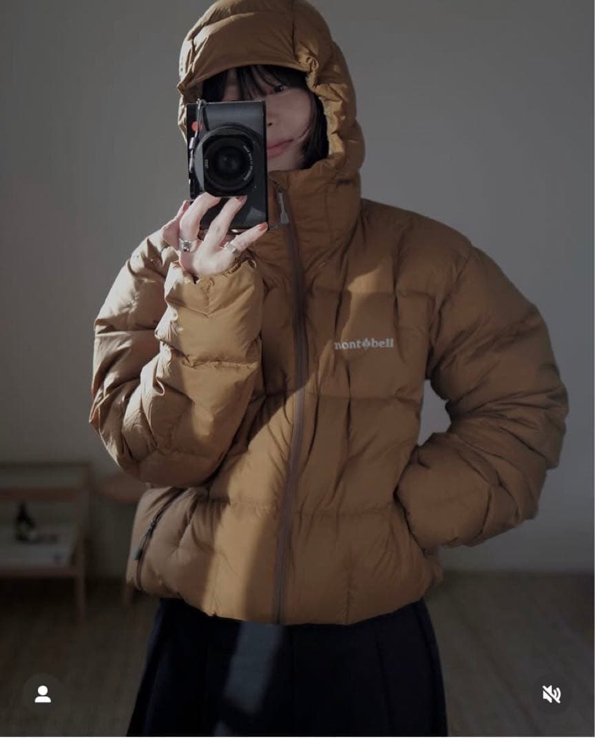 新品　モンベル　ネージュダウンパーカ　サイズXL ブラウン