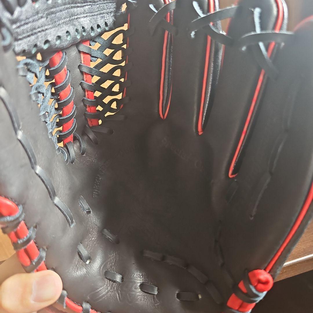 Slayer 軟式グローブ 黒/赤