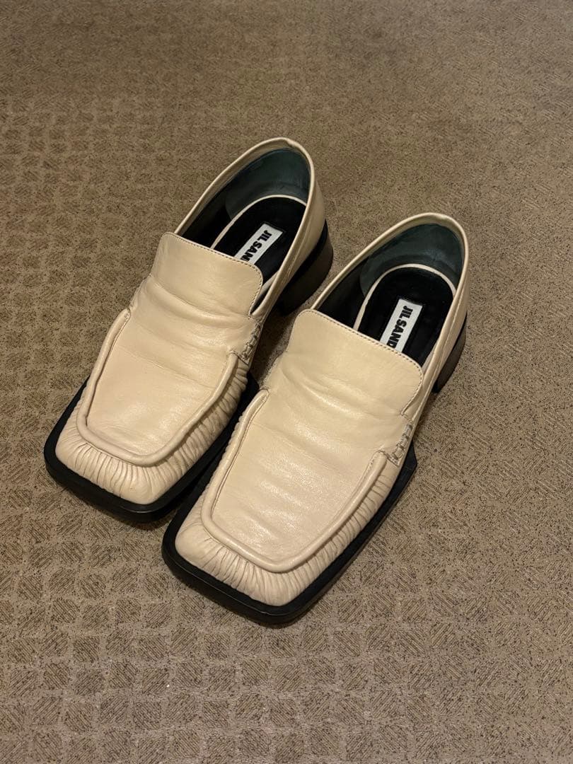 【JILSANDER】スクエアトゥ ローファー